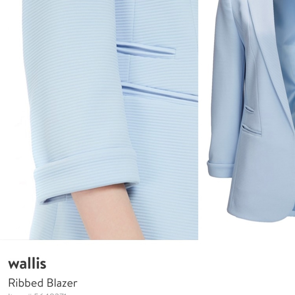 Wallis Ribbed Blazer - Picture 2 of 4